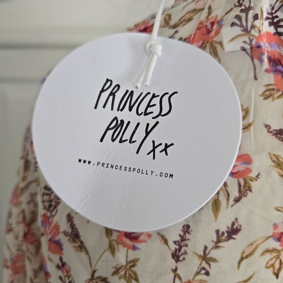 NWT Princess Polly Boho Chic Floral Layered Dress With Smocking, Size 2 - Picture 11 of 14